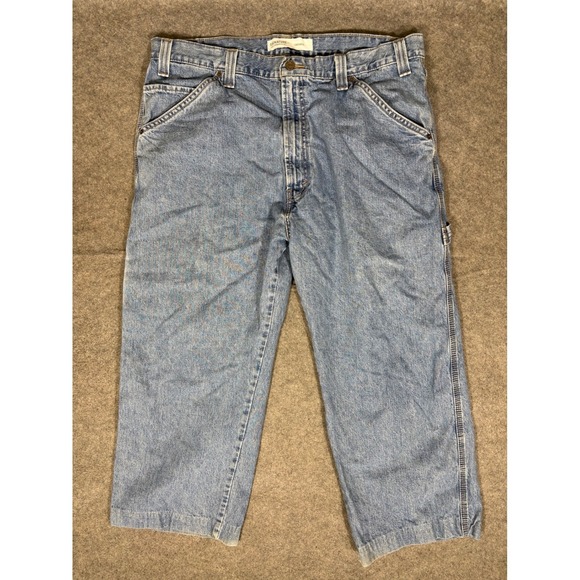 Signature by Levi Strauss & Co. Other - Signature by Levi Strauss‎ Mens Carpenter Jeans Light Wash Blue Denim Sz 40